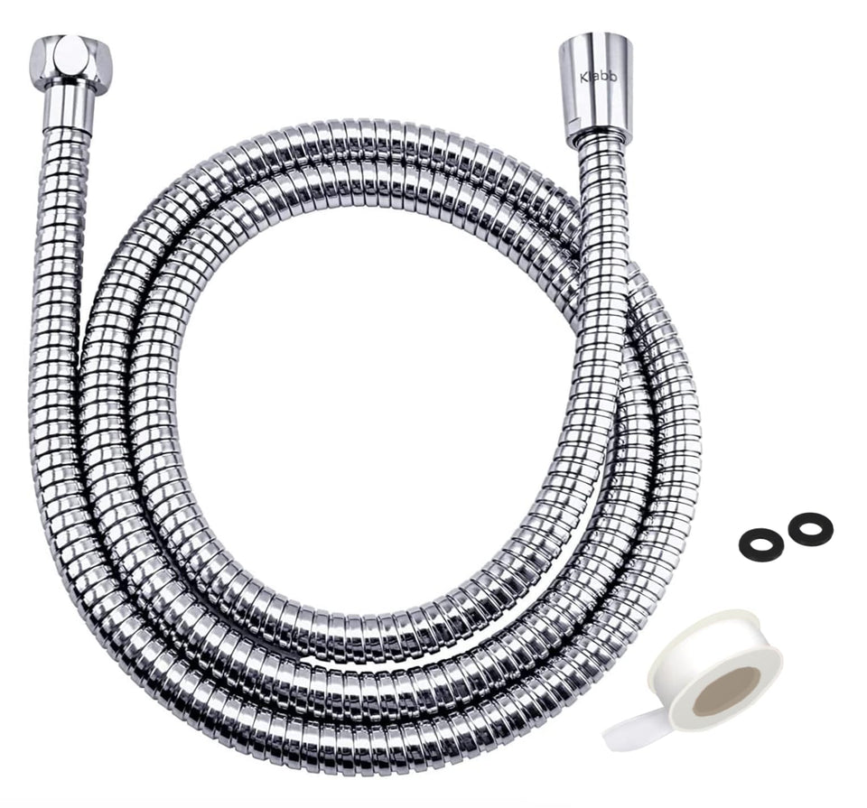 Klabb 96-inch shower hose with extended reach for tall users.