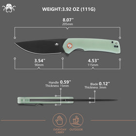 KLAKEN rugged corrosion-resistant knife designed for long-lasting daily carry.