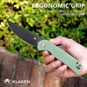 KLAKEN survival knife offers rapid deployment for quick tasks and emergencies.