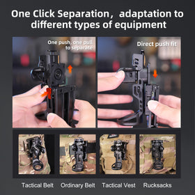 Klarus AH3 one-second access holster enables rapid flashlight deployment.