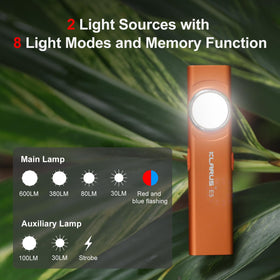 Klarus E5 compact dimensions fit easily in pockets and packs