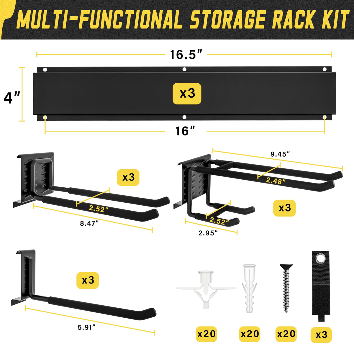 klasit carbon steel construction delivers durability for garage use.
