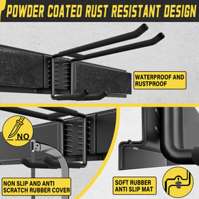 Klasit durable carbon steel construction with rubber-coated arms protects tools.
