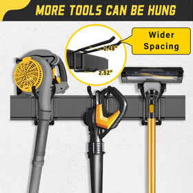 Klasit heavy-duty system supports up to 1200 lbs for bulky tools.