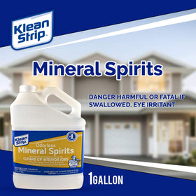 KLEAN-STRIP Odorless Mineral Spirits in use for interior paint prep