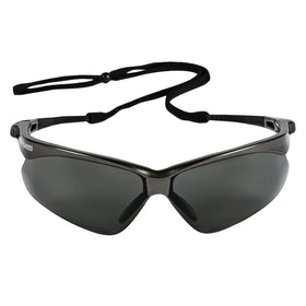 KleenGuard Nemesis polarized safety glasses with smoke lenses for outdoor glare reduction.