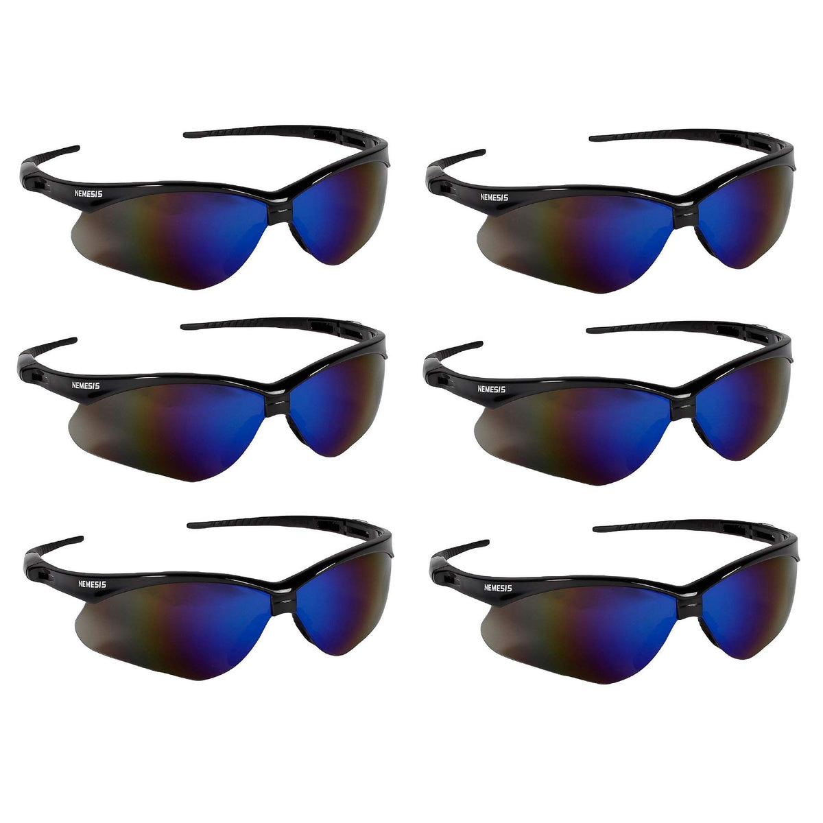 KleenGuard Nemesis safety glasses with black frame for all-day work wear