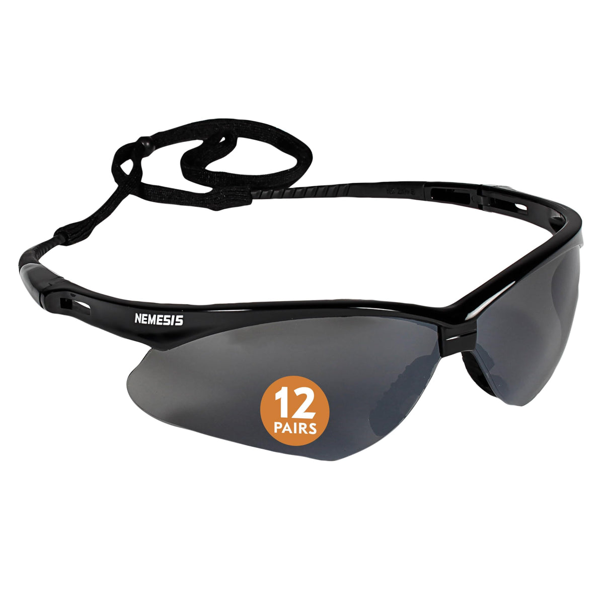 KleenGuard Nemesis safety glasses with mirror coating reduce glare for bright environments.