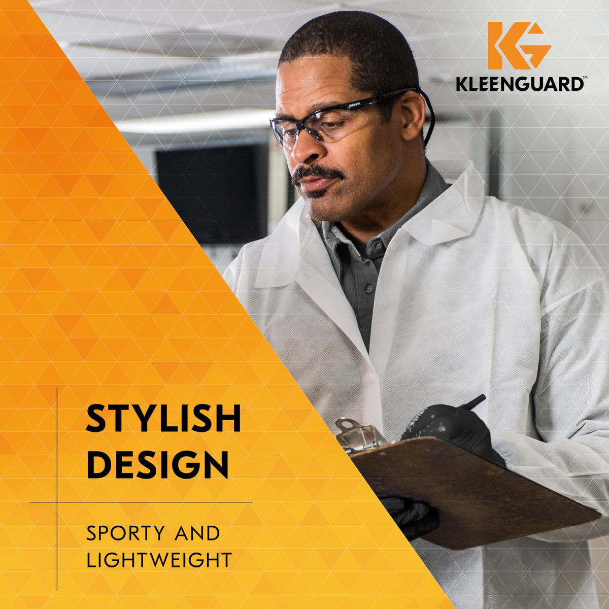 KleenGuard Nemesis lenses block 99.9% UVA/UVB/UVC for eye protection