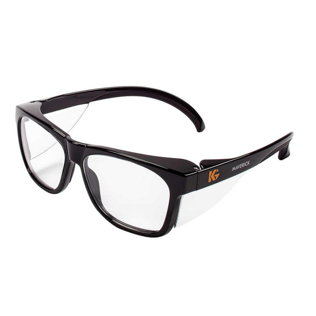 KleenGuard V30 Maverick safety glasses on-site, highlighting lightweight comfort and anti-scratch protection.