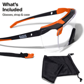 OTG design of Klein Tools 03006 fits over most prescription glasses.