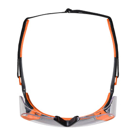 Ergonomic stems of Klein Tools 03006 OTG safety glasses for secure fit.