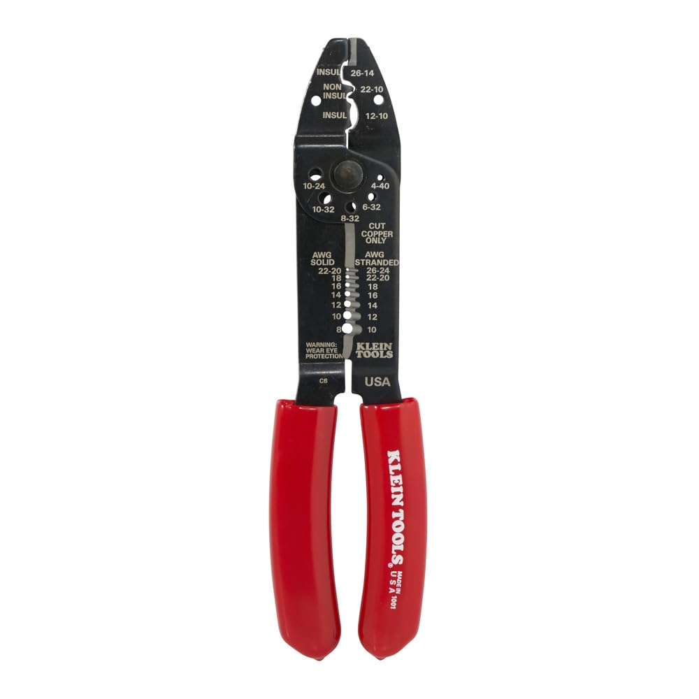 Klein Tools 1001 pivot nut adjustment showing tension control
