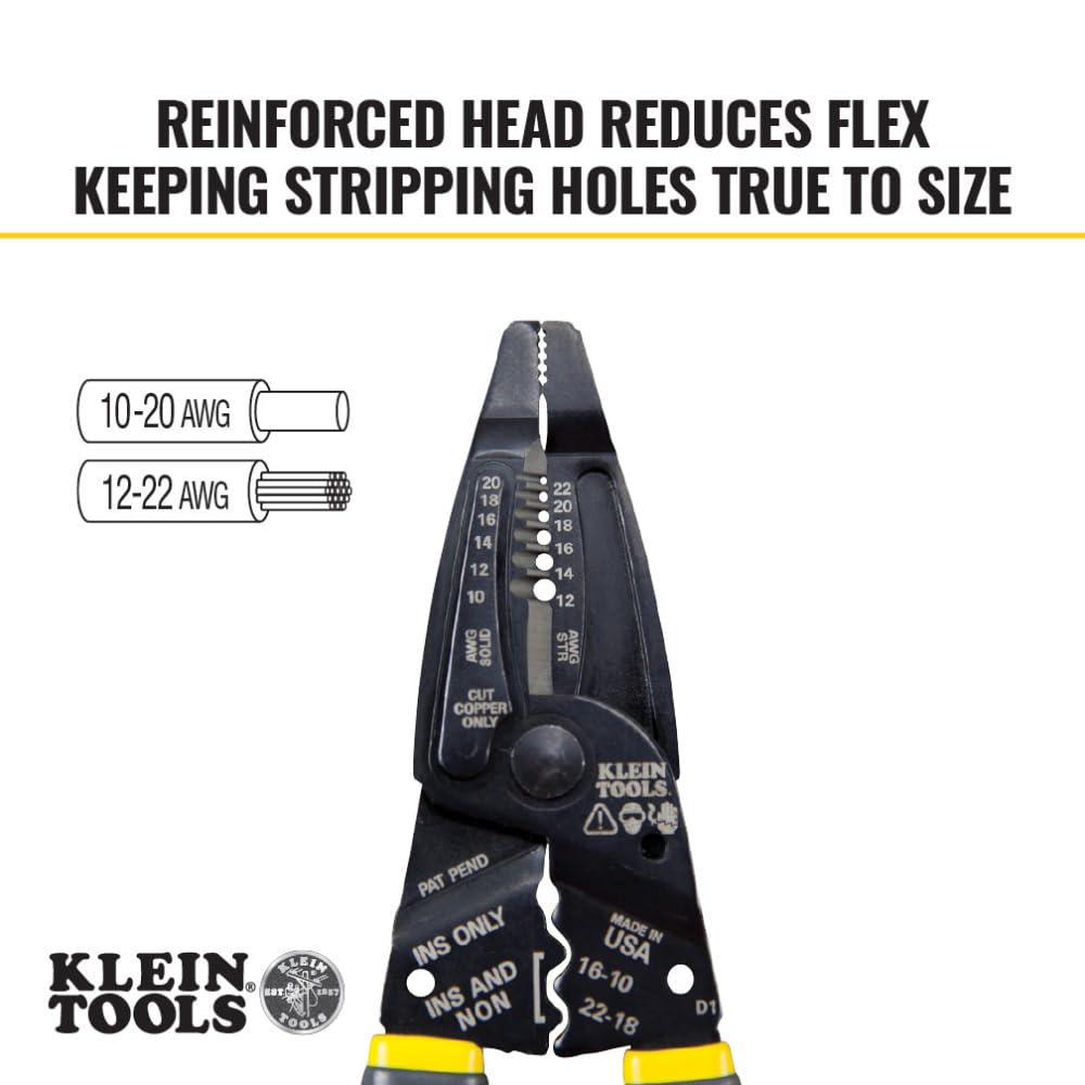 Klein Tools 1009 blade close-up highlights precision cutting performance