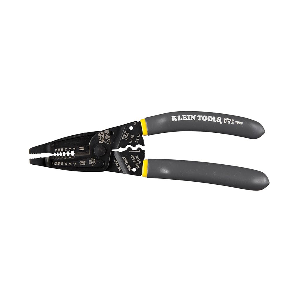 Klein Tools 1009 multi tool front view highlights sturdy, USA-made craftsmanship for daily electrical work