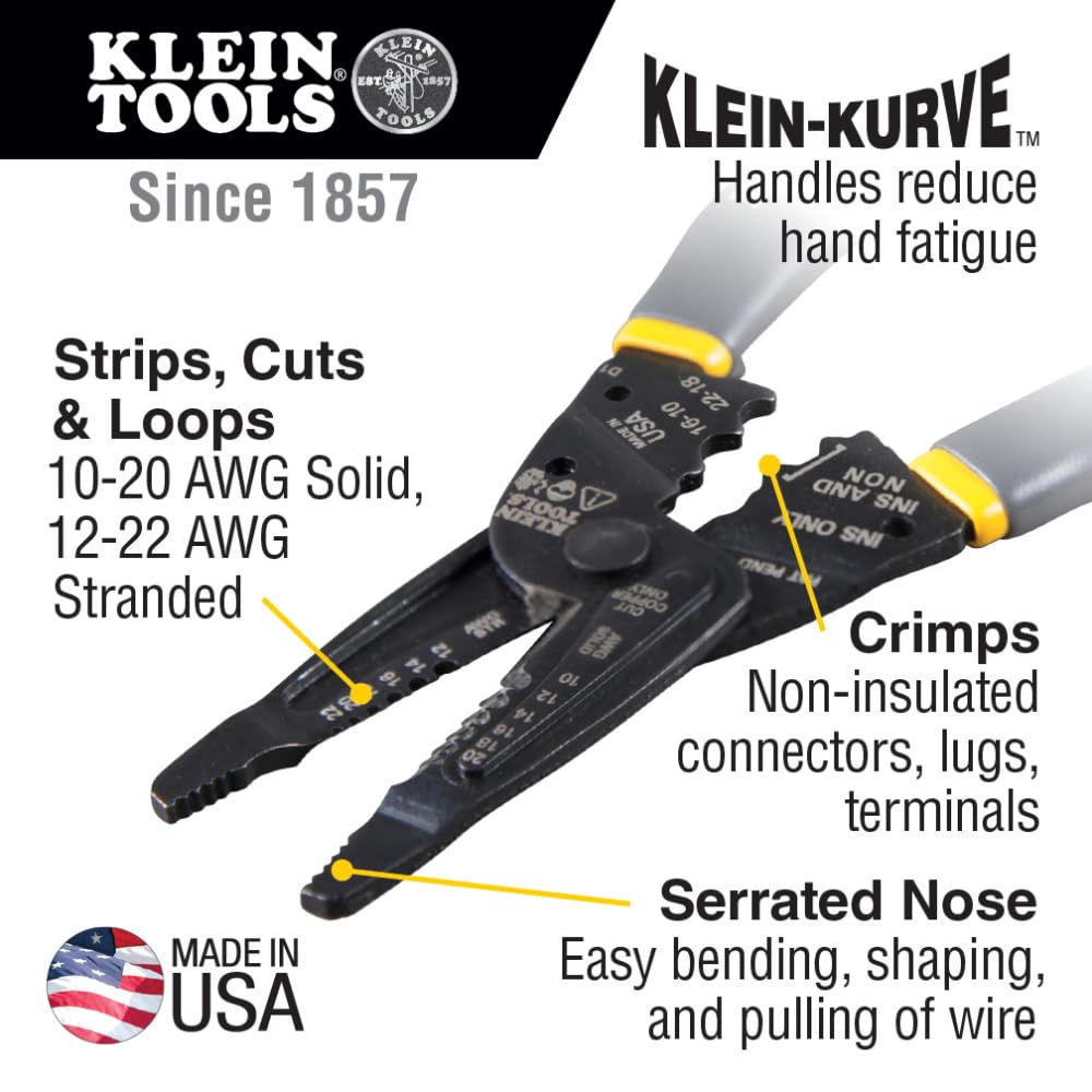 Klein Tools 1009 side view shows reinforced head for reliable leverage during tasks