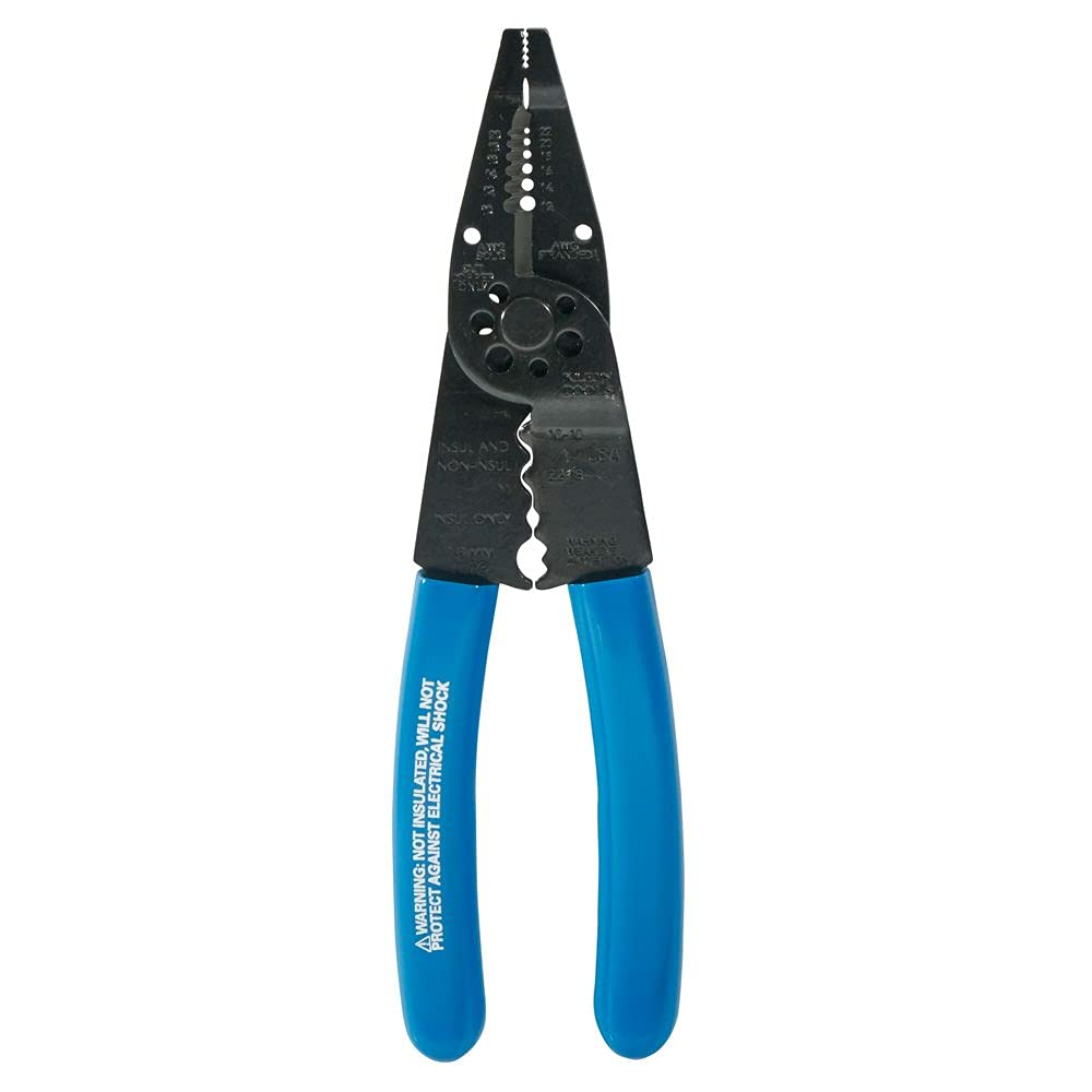 Klein Tools 1010 crimping and terminal shearing capability.