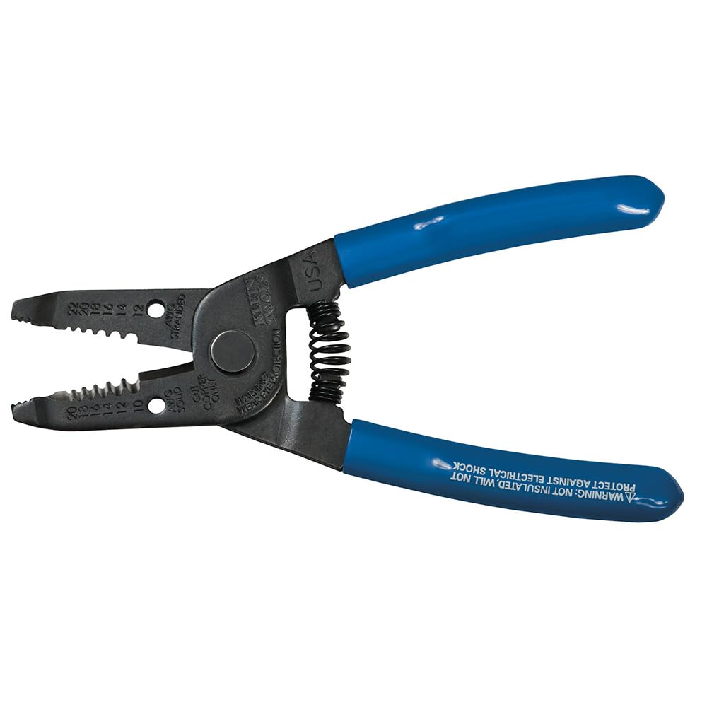 Klein Tools 1011 stripper jaws open for nick-free wire stripping
