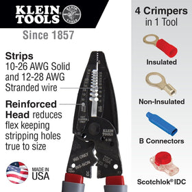Klein Tools 1019 Kurve ergonomic grip for comfortable use.
