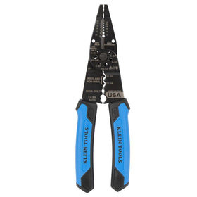 Klein Tools 1025 demonstrates crimping and stripping in a single ergonomic tool.