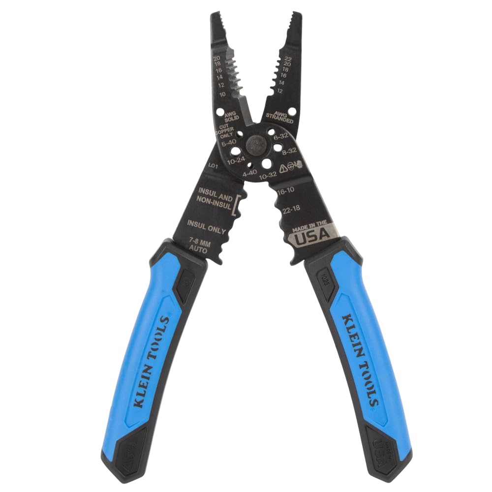Klein Tools 1025 with ergonomic grips for comfortable, extended use.