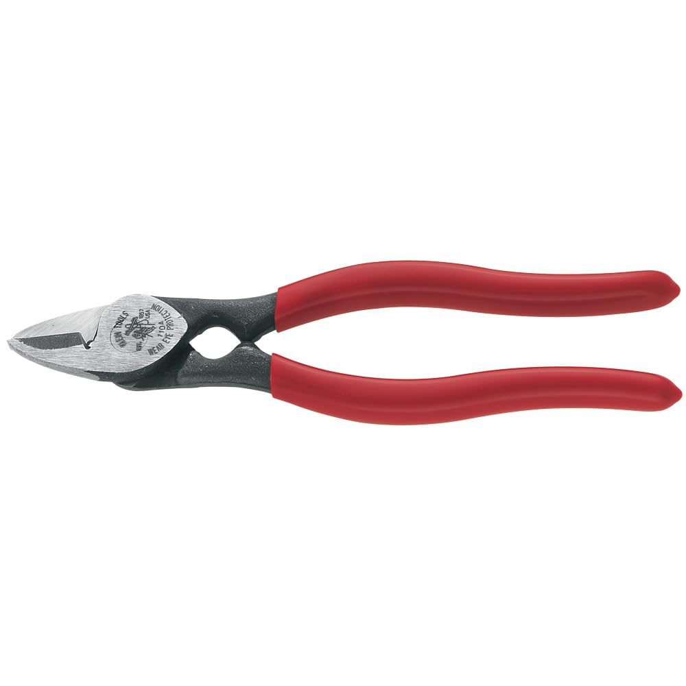 Klein Tools 1104 BX cable cutter cutting BX cable for durable wiring tasks.
