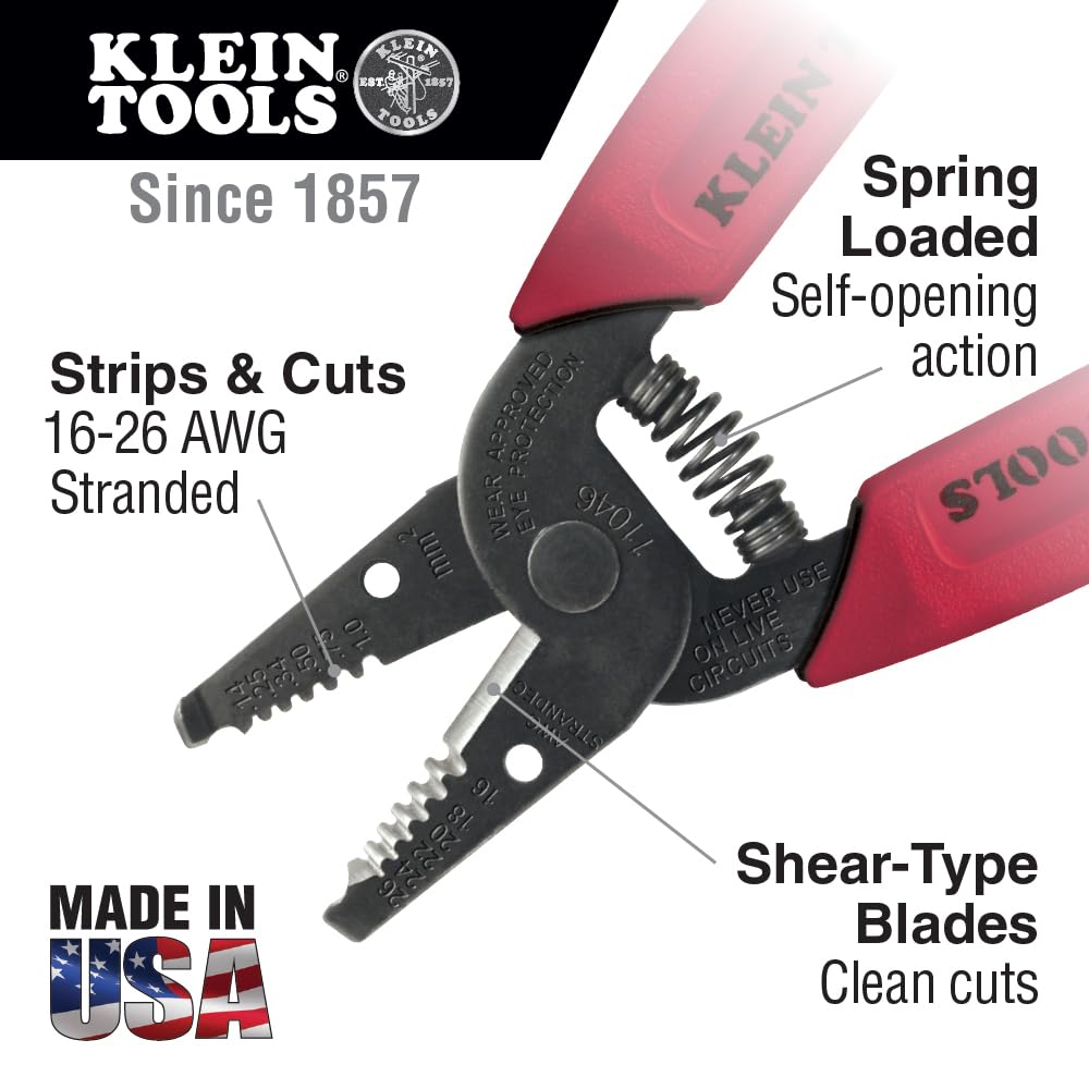 Klein Tools 11046 compact nose enables access in tight spaces.