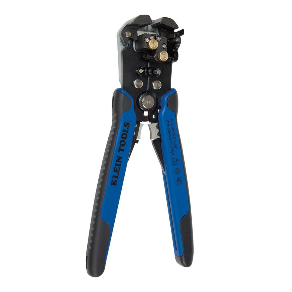 Klein Tools 11061 self-adjusting stripper head enables quick, precise stripping of mixed wires