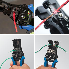 Klein Tools 11063W stripper-head enables easy stripping with a single squeeze