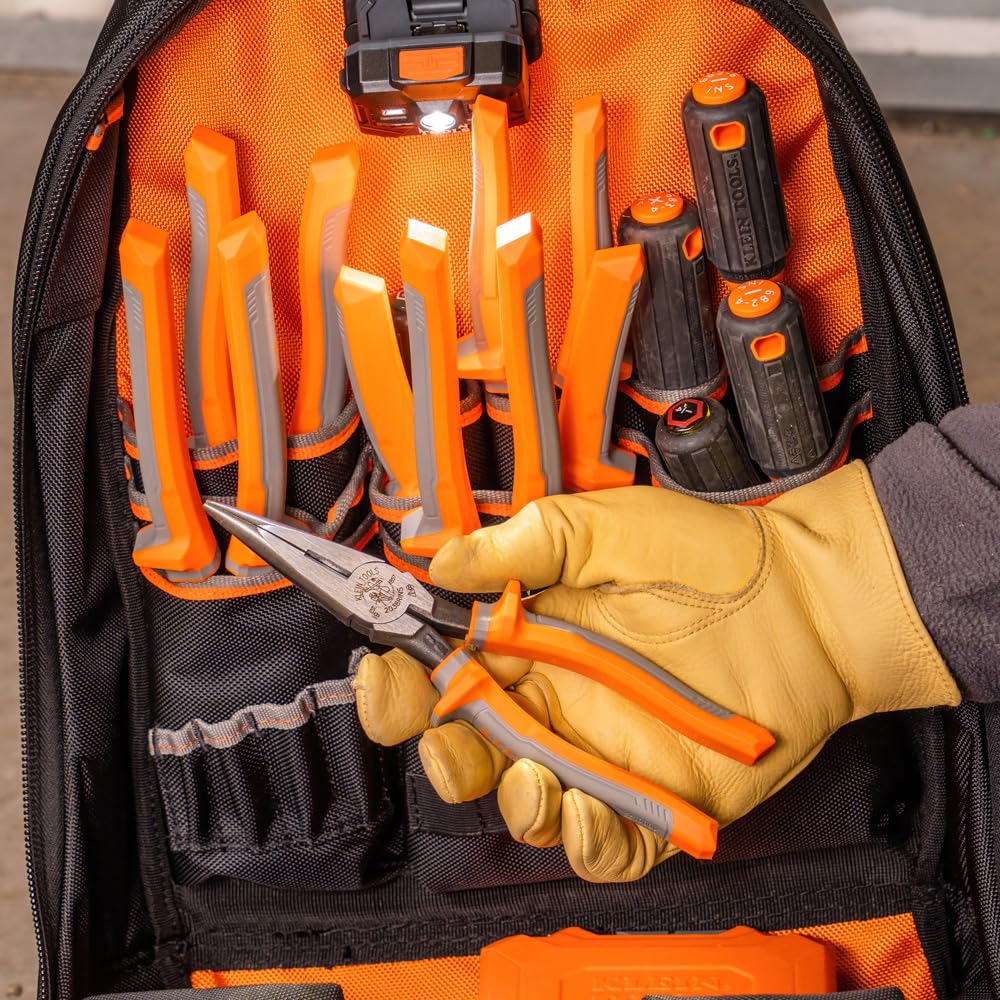 Klein Tools 2038RINS induction-hardened blades close-up