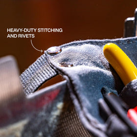Klein Tools 21022 removable tape measure clip adds flexibility on site.