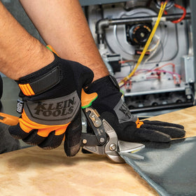 Klein Tools 2401R cuts up to 22 gauge stainless and 18 gauge sheet metal.