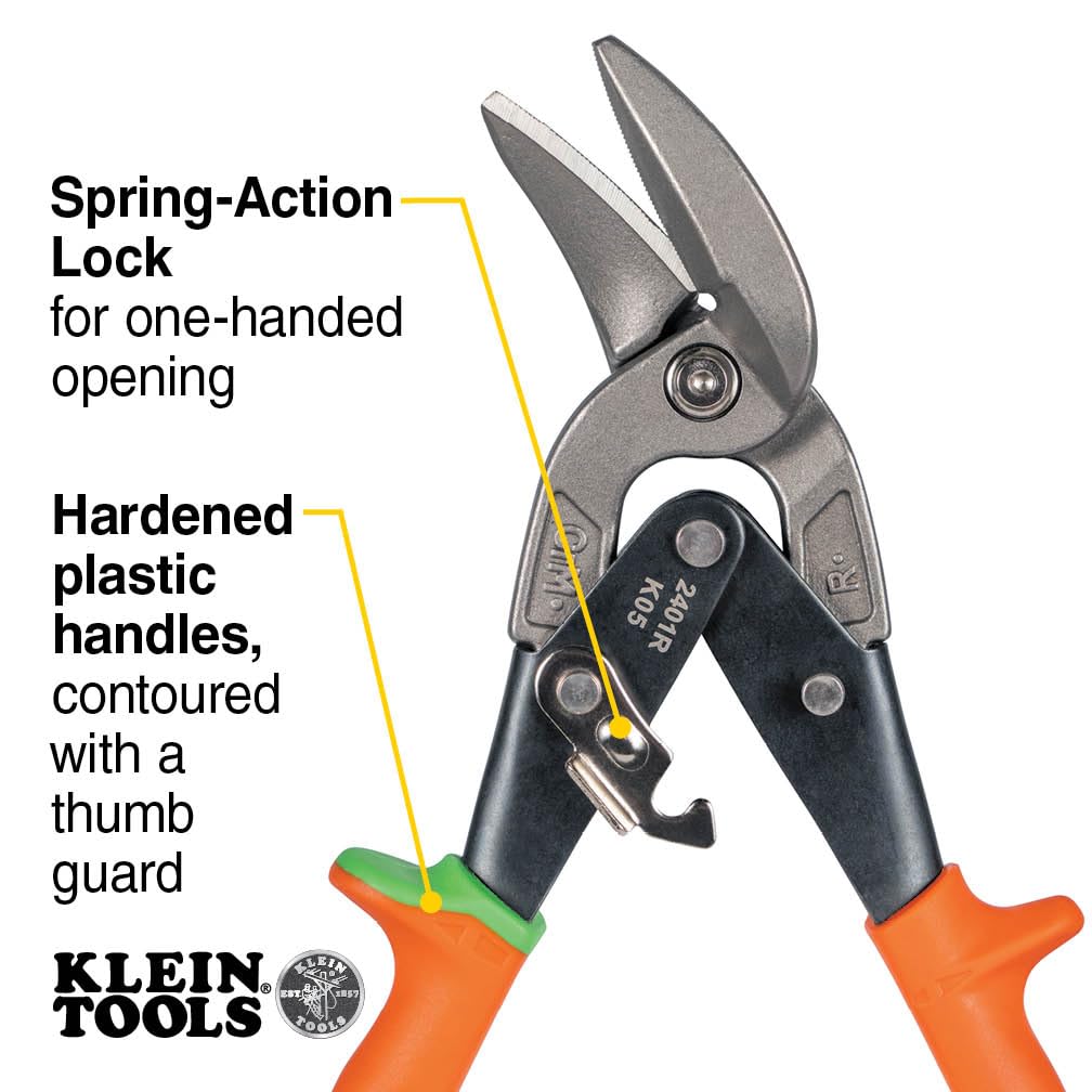 Klein Tools 2401R forged and heat-treated blades provide lasting strength.