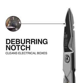 Klein Tools 26001 non-slip serrated teeth secure grip during demanding cuts.