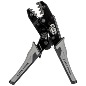Klein Tools 3010CR solar ratcheting crimper side view for precise MC4 terminals