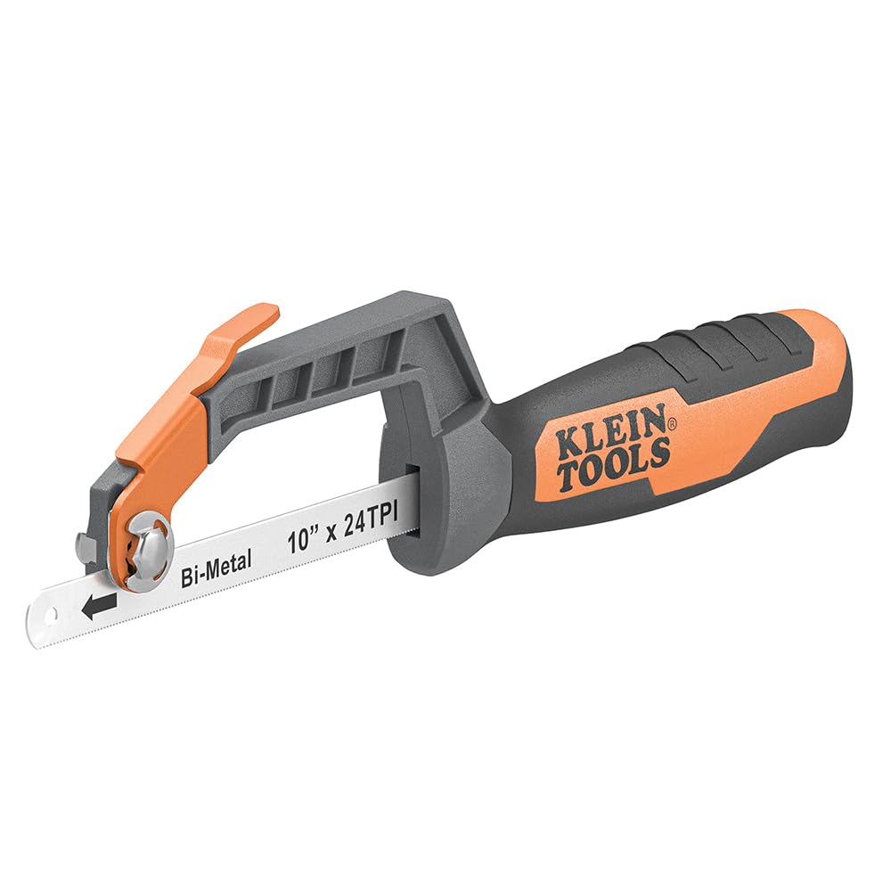 Klein Tools 31432 compact hacksaw handle for steady, precise cutting