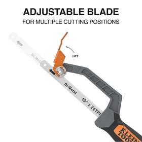 Klein Tools 31432 extendable blade reaching tight spots
