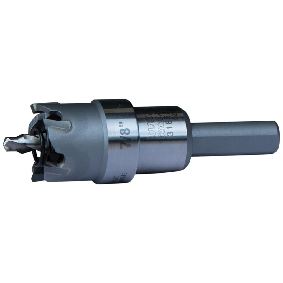 Klein Tools 31852 heavy duty hole cutter close up for precision cutting