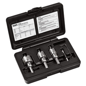 Klein Tools 31872 heavy-duty hole saw kit case protects and organizes the set.