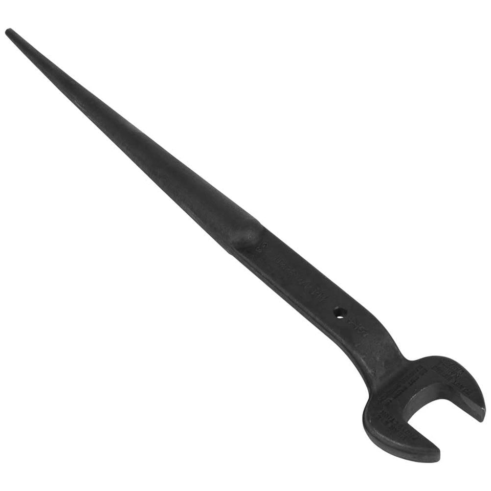 Klein Tools 3212TT spud wrench with tether hole for safe overhead work.