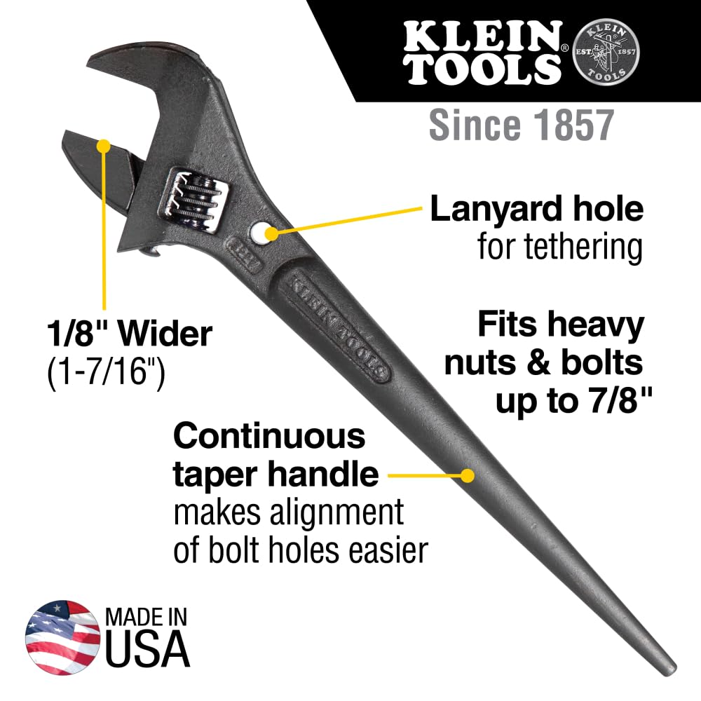Klein Tools 3227 shown with 10-inch length for extended leverage