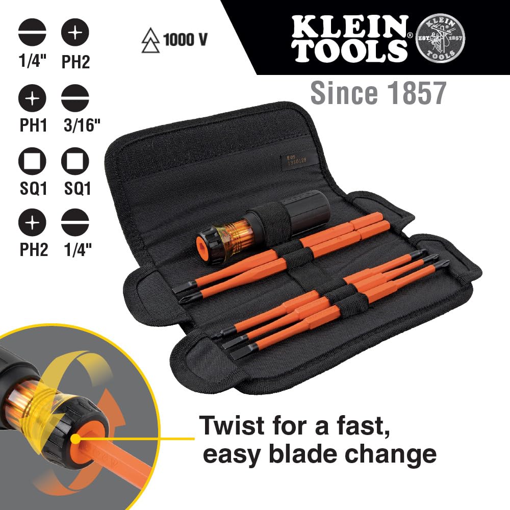 Blade-eject lock collar enables quick blade changes during service calls.