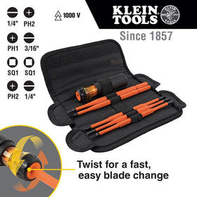 Blade-eject lock collar enables quick blade changes during service calls.