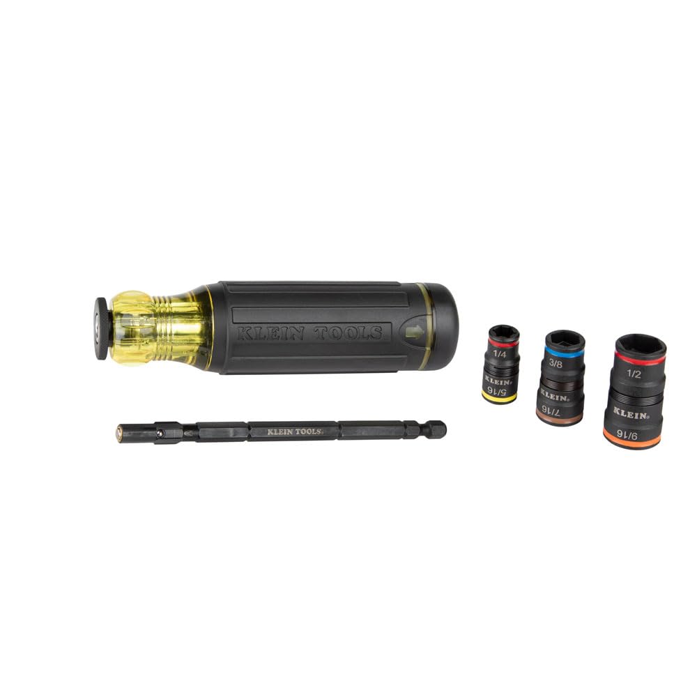 Klein Tools 32303HD impact-driver attachment shows versatile capability