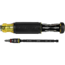Klein Tools 32304 adjustable screwdriver with flip socket for HVAC work, versatile and compact.