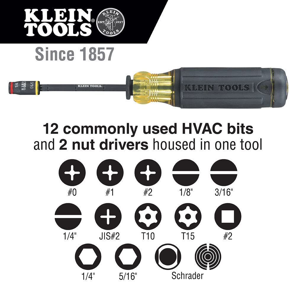 Klein Tools 32304 magnetic bit holder keeps bits secure during work.