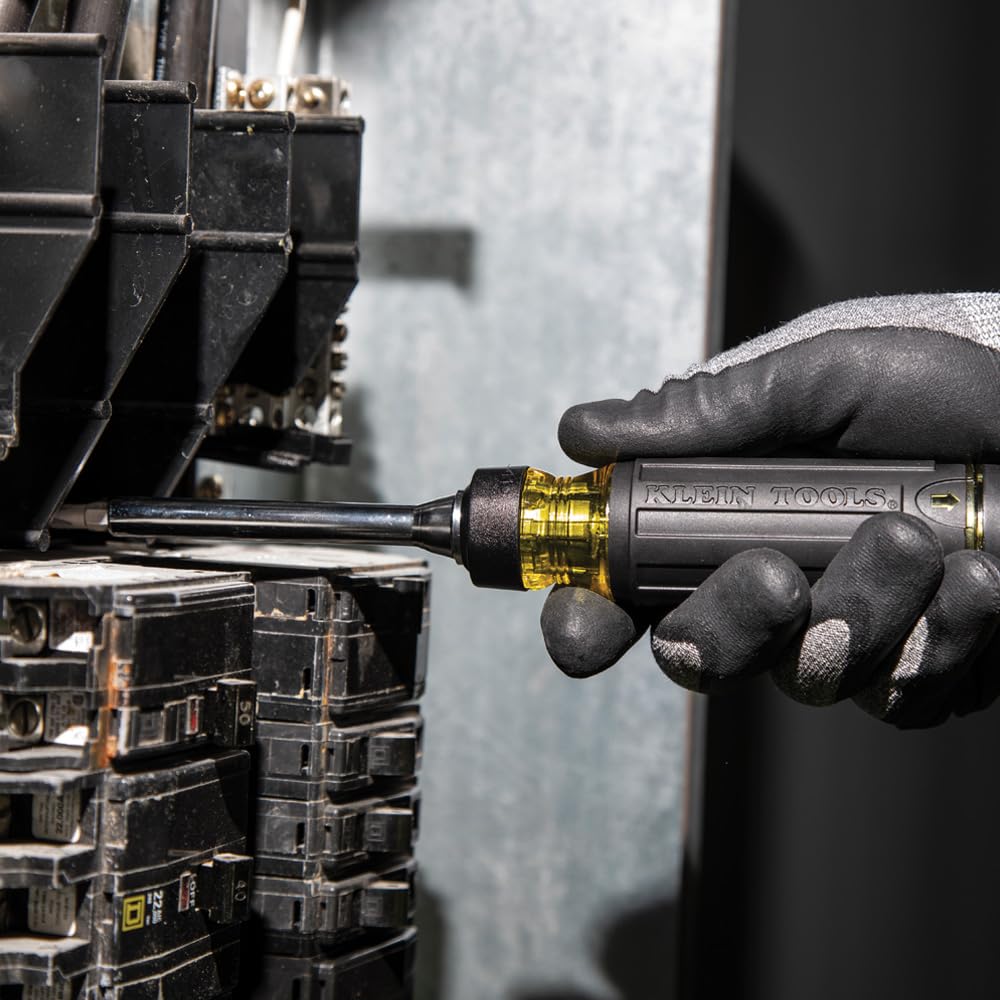 Klein Tools 32305 includes various bits: Phillips, Slotted, Torx and more