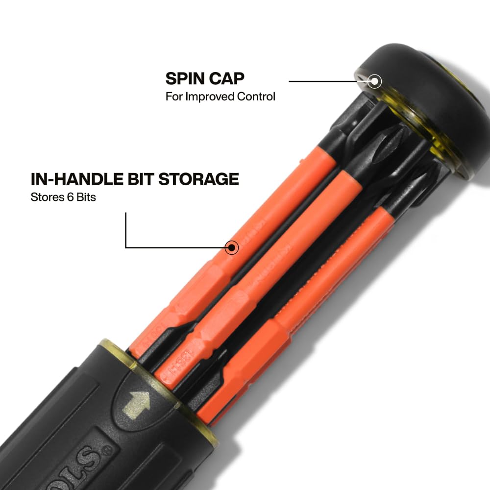 Klein Tools 32306INS 1000V-rated insulation protecting against shocks during electrical work.