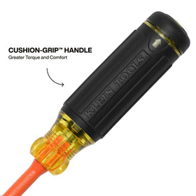Klein Tools 32306INS cushion-grip handle for comfortable precise driving.