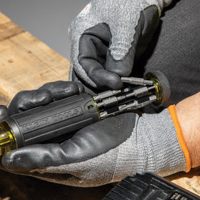 Klein Tools 32307 compact design reduces tool clutter on job sites.